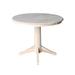 Lark Manor™ Thelma Solid Wood Pedestal Dining Table Wood in White | 29.9 H x 36 W x 36 D in | Wayfair 7D034C0DA3D04C22BE718F59B4316175