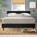 Anya Platform Bed by Modway Upholstered in Black | 36.5 H x 45 W in | Wayfair MOD-5417-BLK