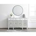 Etta Avenue™ Caila 60" Wide 3 Drawer Sideboard Wood in White | 36 H x 60 W x 14 D in | Wayfair E79C39FD17004C6782C3BBD9A7110DC3