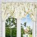 Charlton Home® Erie Hydrangea Floral Tie-up 60" Window Valance Cotton Blend in Green | 22 H x 60 W x 1.375 D in | Wayfair