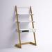 Viv + Rae™ Burrier Solid Wood Freestanding Leaning/Ladder Desk Wood in Brown/Green/Red | 70.75 H x 33.75 W x 15 D in | Wayfair