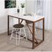 Lark Manor™ Feltonville Counter Height 48" Long Trestle Dining Table Wood in White | 36 H x 24 W x 48 D in | Wayfair