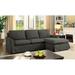 Gray Sectional - Red Barrel Studio® Daivelis 99.25" Wide Right Hand Facing Sofa & Chaise Polyester | 37 H x 99.25 W x 61.75 D in | Wayfair