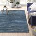 Blue 66 x 0.75 in Area Rug - Zipcode Design™ Soleia Abstract Handmade Tufted Azure Area Rug Viscose/Wool | 66 W x 0.75 D in | Wayfair