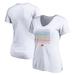 Women's Fanatics Branded White Phoenix Suns Team City Pride V-Neck T-Shirt