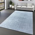 Light Grey Rugs Modern Silver Plain Monochrome Large Small Woven Carpets for Living Room Bedroom Solid Area Rugs (Light Grey Silver Rug, 120x170cm (4'x5'6"))