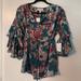 Jessica Simpson Tops | Jessica Simpson Floral Maternity Shirt | Color: Green/Red | Size: Xs