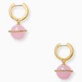 Kate Spade Jewelry | New Kate Spade On The Rocks Huggies In Pink Multi | Color: Gold/Pink | Size: Os