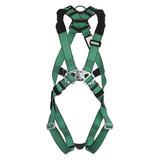 MSA SAFETY 10197197 Full Body Harness, Vest Style, XL, Nylon, Green
