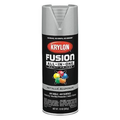 KRYLON K02766007 Metallic Spray Paint, Aluminum, Metallic, Solvent, 12 oz