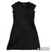 Athleta Dresses | Athleta Nectar Black Sleeveless Faux Wrap Knee Length Dress Size Medium | Color: Black | Size: M