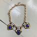 J. Crew Jewelry | J. Crew Necklace | Color: Blue/Gold | Size: Os
