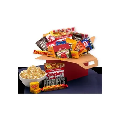 Gbds Blockbuster Night Movie Care Package With 10.00 Redbox Gift Card