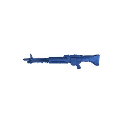 Blueguns Universal M60 Machine Gun Training Guns Weighted No Light/Laser Attachment Rifle Blue FSM60W