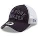 Men's New Era Navy York Yankees Frayed Wordmark Trucker 9TWENTY Adjustable Hat