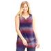 Plus Size Women's Monterey Mesh Tank by Catherines in Red White Blue Dot (Size 5X)