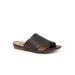 Wide Width Women's Corsica Ii Sandals by SoftWalk in Black (Size 7 1/2 W)