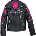 Disney Jackets & Coats | Disney Beauty And The Beast Faux Leather Jacket | Color: Black | Size: 5g