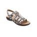 Women's Tiki Sandals by Trotters in Black White (Size 11 M)