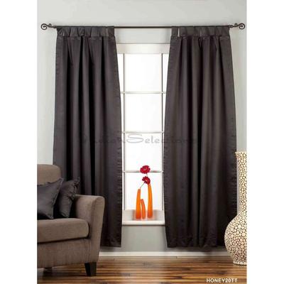 Black Tab Top blackout Curtain / Drape / Panel - Piece