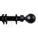 InStyleDesign Globe Finial Traverse Curtain Rod with Open Center Rings