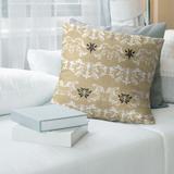 New Orleans Football Baroque Pattern Accent Pillow-Cotton Twill