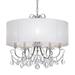 Othello 5 Light Clear Crystal Polished Chrome Chandelier - 24'' W x 21'' H