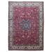 FineRugCollection Hand-knotted Semi-antique Persian Kashan Red Wool Oriental Rug (9'6 x 13'2)