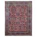 Shahbanu Rugs Antique Persian Mahal Good Condition with Some Wear Clean Handmade Rug (10'10" x 13'8") - 10'10" x 13'8"