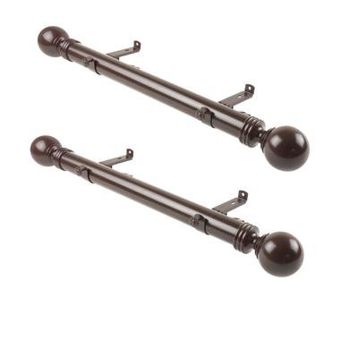 InStyleDesign Sondra 1.5" Side Curtain Rod - Set of 2