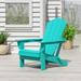 Polytrends Laguna All Weather Poly Outdoor Adirondack Chair - Foldable