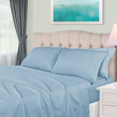 Superior Egyptian Cotton 650 Thread Count Deep Pocket Solid Sheet Set