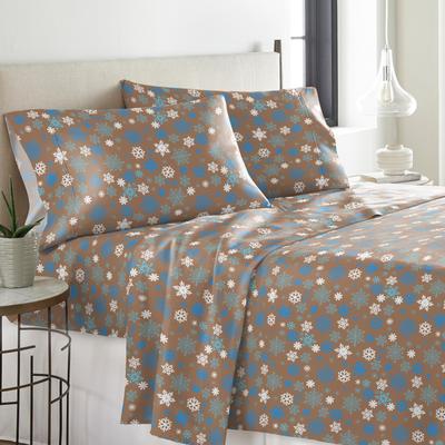 Solid or Print Cotton Heavyweight Flannel Bed Sheet Set
