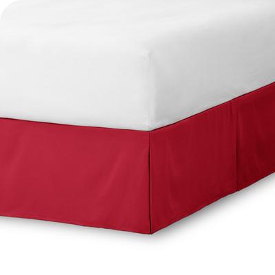 Bare Home Pleated Bed Skirt - 15-Inch Tailored Drop Easy Fit
