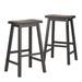 Salvador Saddle 29-inch Counter Height Backless Stools (Set of 2) by iNSPIRE Q Bold