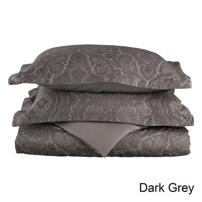 Superior Italian Paisley Cotton Blend 3 Piece Thread Count 600TC Duvet Cover Set with Pillow Shams