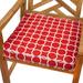 Linked Red 19-inch Indoor/ Outdoor Corded Chair Cushion