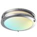 Luxrite 10 Inch LED Flush Mount Ceiling Light, Color Temperature Selectable 2700K / 3000K / 3500K / 4000K / 5000K