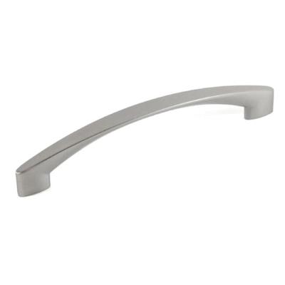 Contemporary 7-1/8 inch High Heel Arch Design Stainless Steel Finish Cabinet Bar Pull Handle (Case of 10)