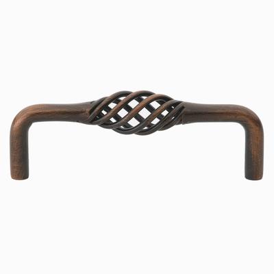 GlideRite 3-3/4-inch Screw Center Twisted Birdcage Cabinet Hardware Pull - Rustic Bronze (Pack of 25)