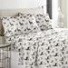 Solid or Print Cotton Heavyweight Flannel Bed Sheet Set