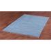 Aqua Complex Chenille Flat Weave Cotton Rug