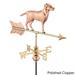 Labrador Retriever Pure Copper Garden Weathervane with Garden Pole by Good Directions