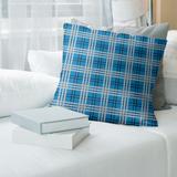 Carolina Football Luxury Plaid Accent Pillow-Faux Suede