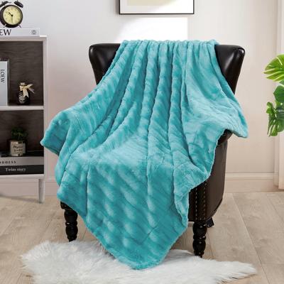 Oversized Derby Double Sided Fauxfur Throw
