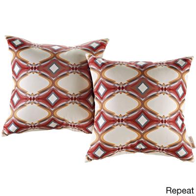 Modify Multicolored Polyester Water-resistant Throw Pillows (Set of 2)