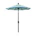 California Umbrella 7.5' Rd. Aluminum/Fiberglass Rib Patio Umb, Deluxe Crank Lift/Collar Tilt, Bronze Finish, Sunbrella Fabric