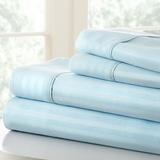 Simply Soft 4-piece Deep Pocket Striped Embossed Bed Sheet Set