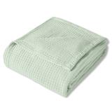 Sweet Home Collection Cotton Basket Weave Textured Blanket