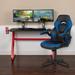 Gaming Desk and Chair Set with Cup Holder and Headphone Hook - Desk Bundle